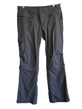 REI Womens Gray Convertible Hiking Pants UPF 30+ Nylon Blend Size Petite S